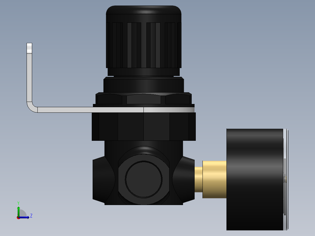 KIT REGULADOR MAN. FIXAD. 1-8 (P1H-XXX)左视图