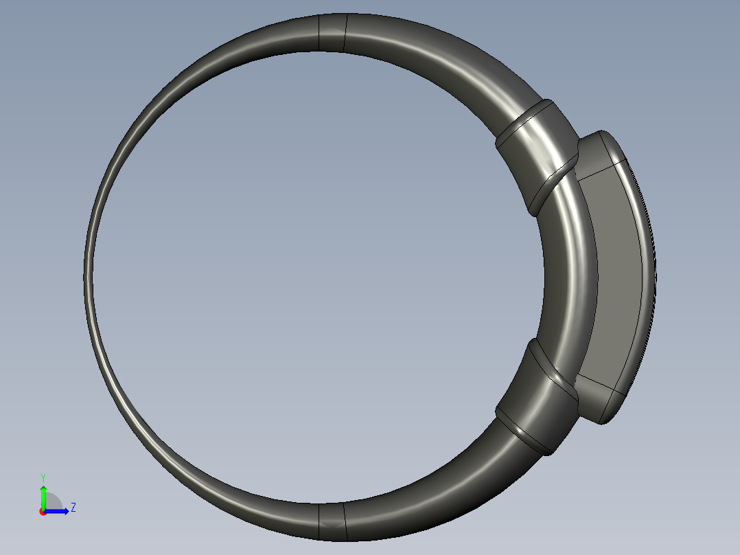 智能手环左视图