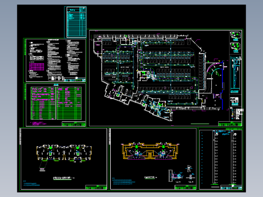 某塔楼与地下室通风防排烟全套图