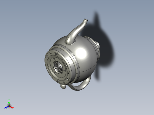 薄款电茶炉的结构模型-30币