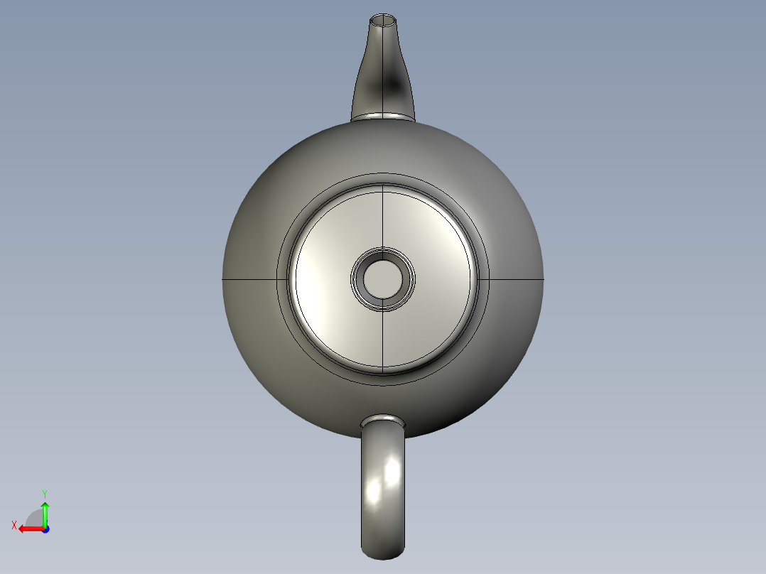 薄款电茶炉的结构模型-30币后视图