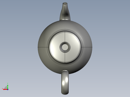 薄款电茶炉的结构模型-30币后视缩略图