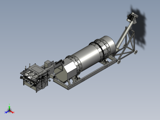 玉米剥皮脱离干燥机组正等轴测缩略图