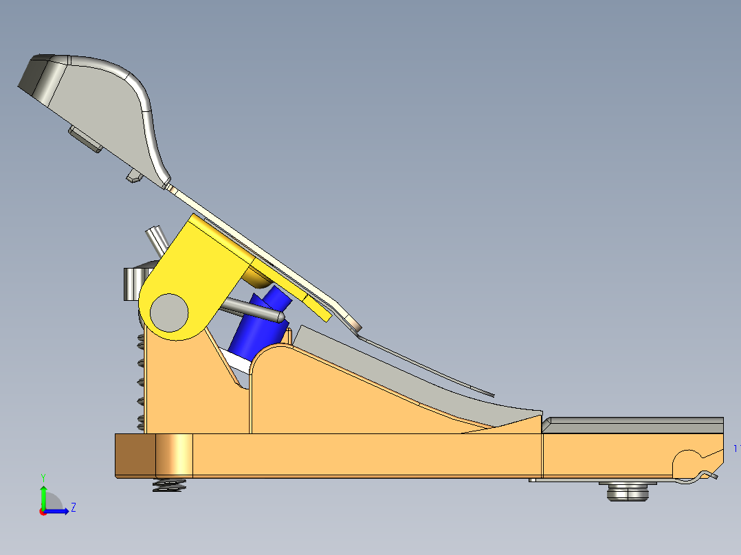 点钞机proe左视图