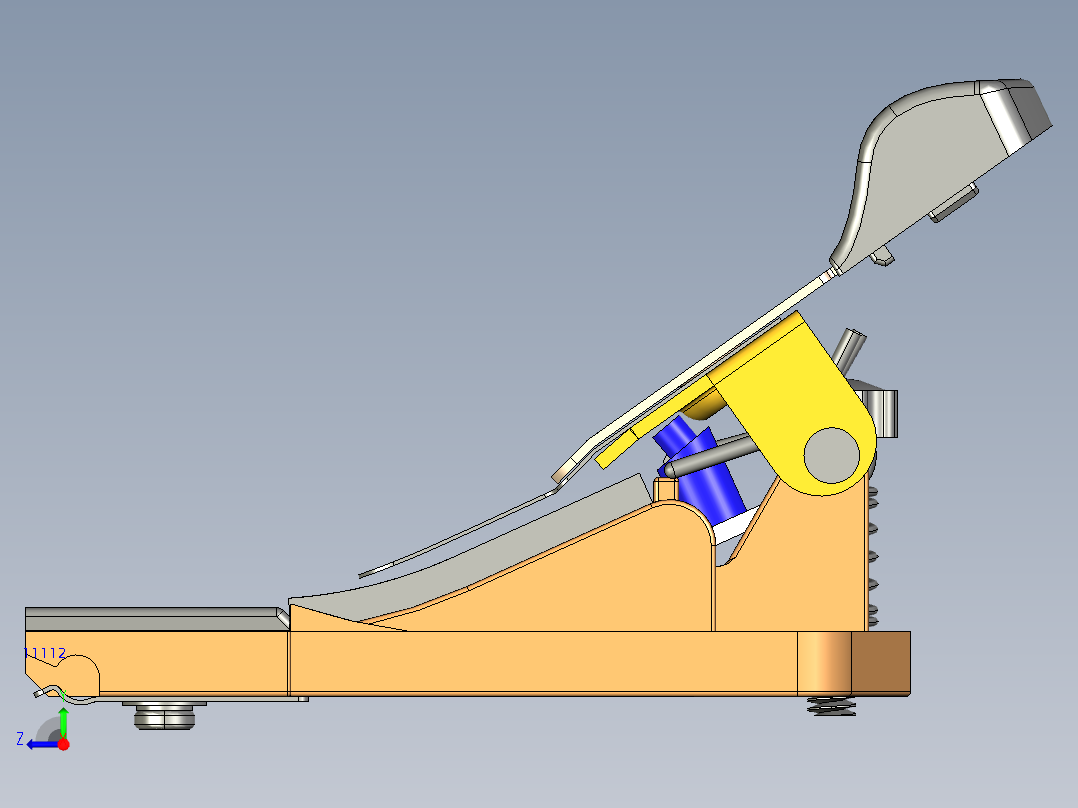 点钞机proe右视图