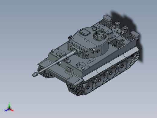 坦克战车tiger-tank CREO STP