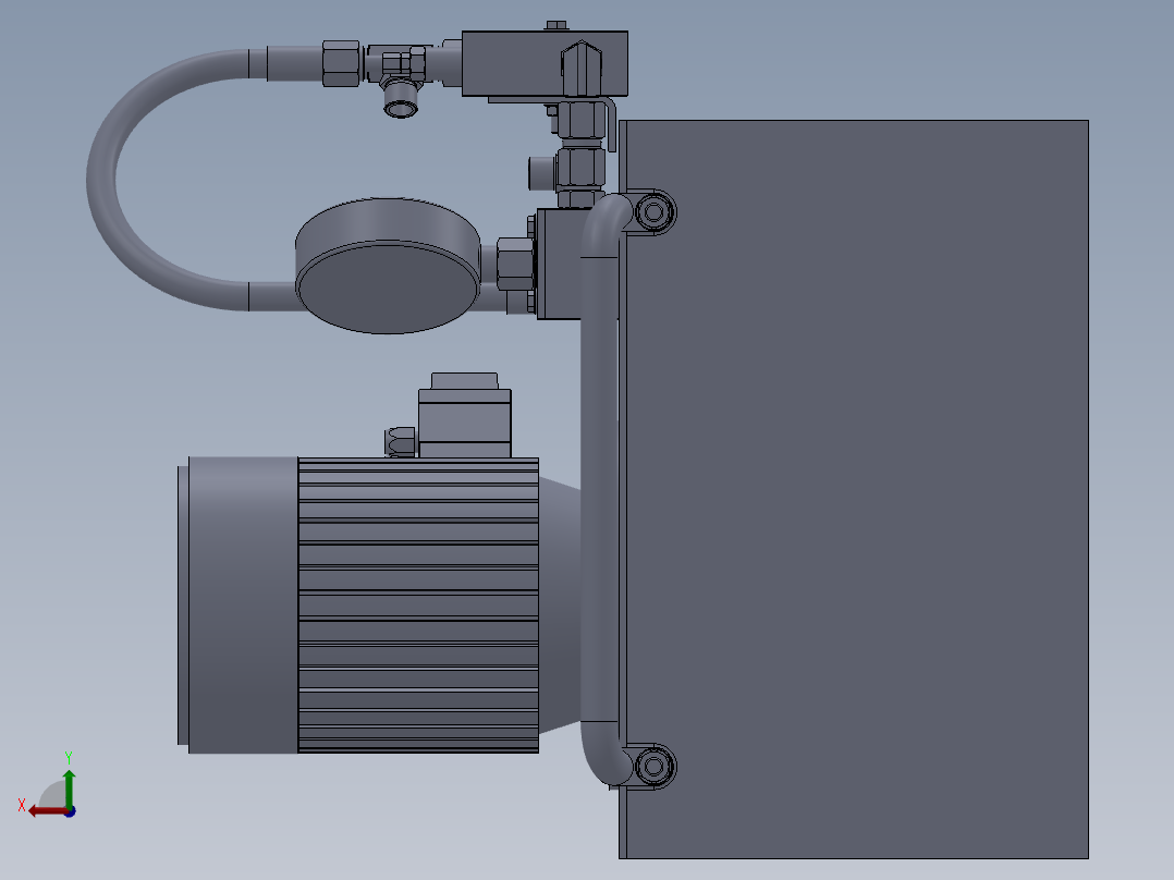 100H型钢提升机sw18可编辑后视图