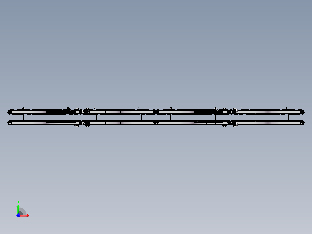 纯净水自动挂装输送线sw17前视图