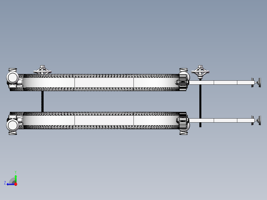 纯净水自动挂装输送线sw17右视图