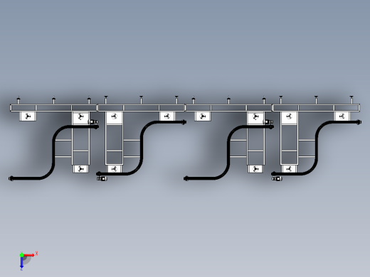 纯净水自动挂装输送线sw17俯视缩略图