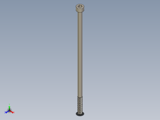Screw_DIN_912_M5x130_A2.STEP公制内六角螺钉