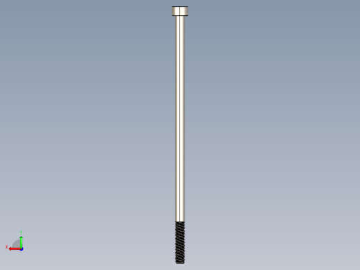 Screw_DIN_912_M5x130_A2.STEP公制内六角螺钉后视缩略图