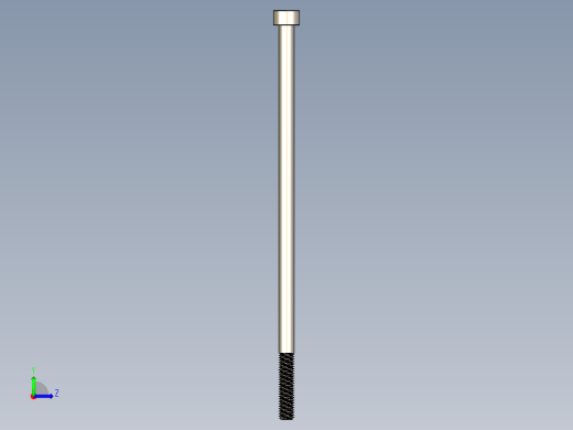 Screw_DIN_912_M5x130_A2.STEP公制内六角螺钉左视缩略图