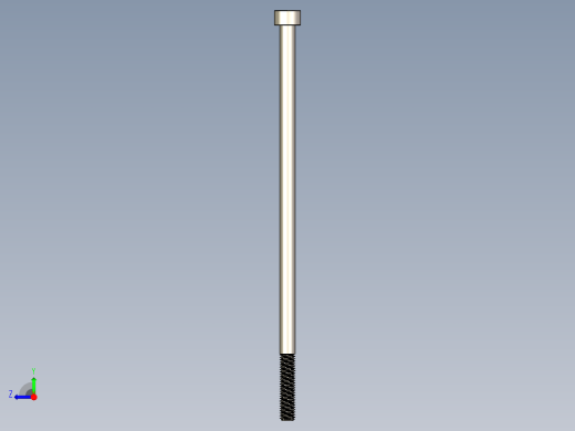 Screw_DIN_912_M5x130_A2.STEP公制内六角螺钉右视缩略图