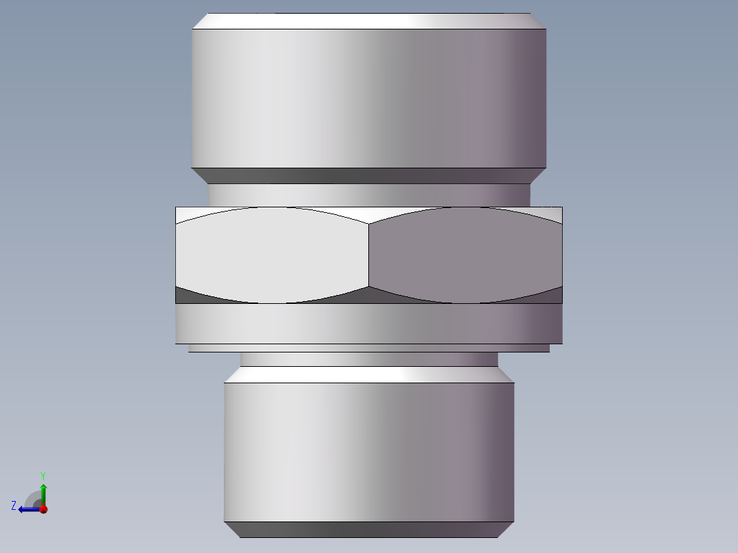 公制螺纹ED密封、1CM-22-18WD右视图