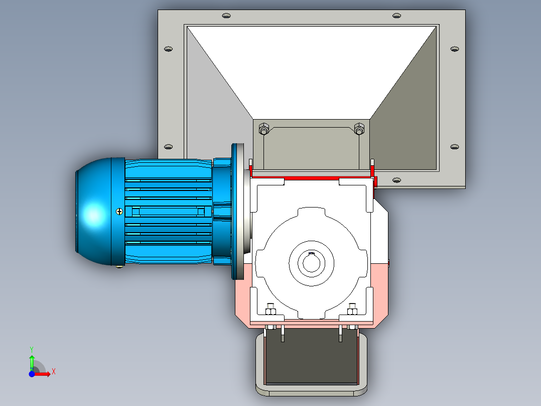 螺旋输送前视图