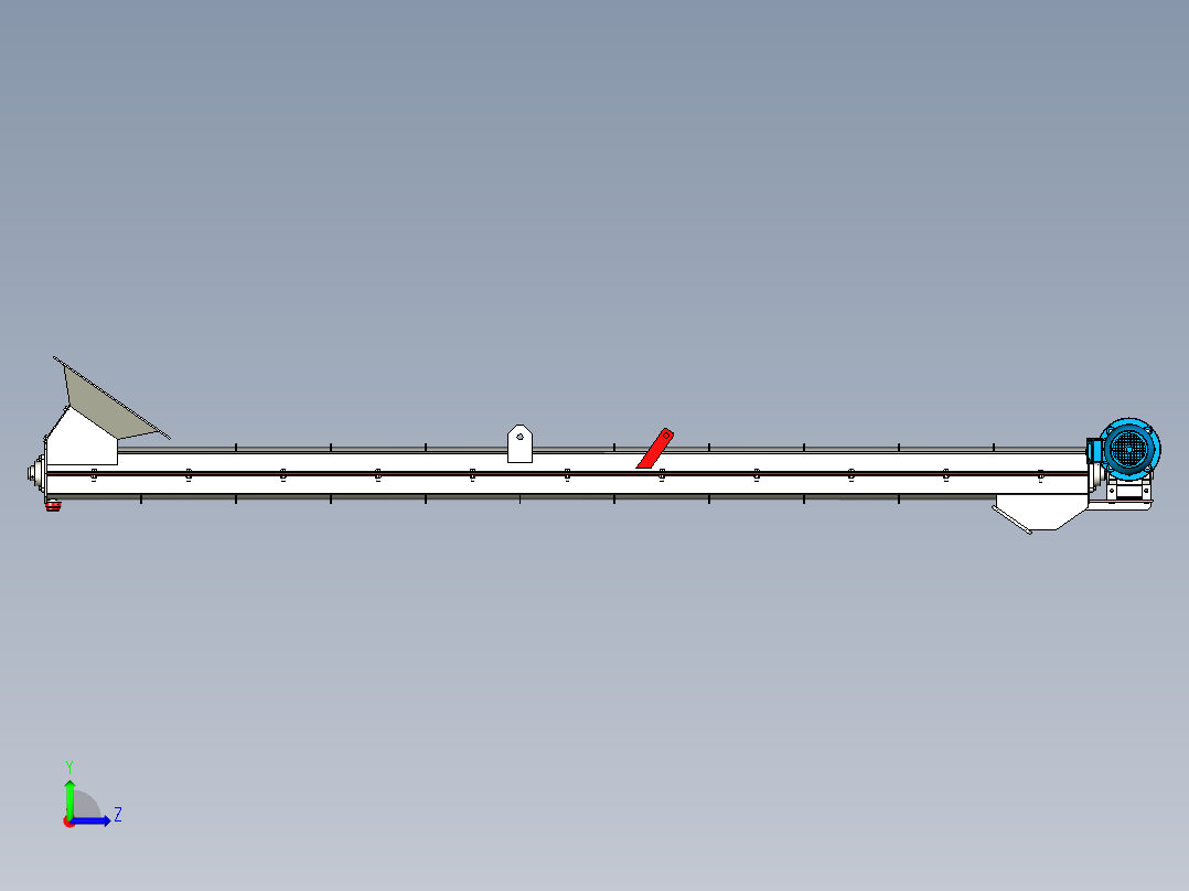 螺旋输送左视图