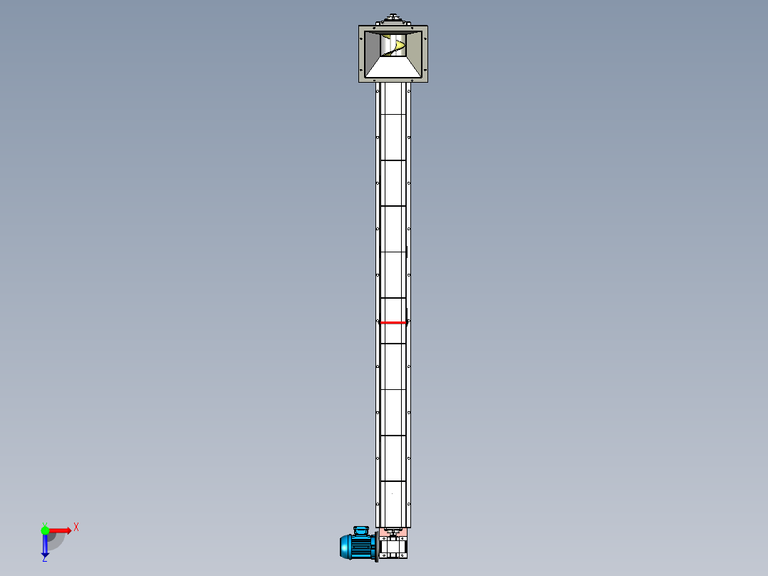 螺旋输送俯视图