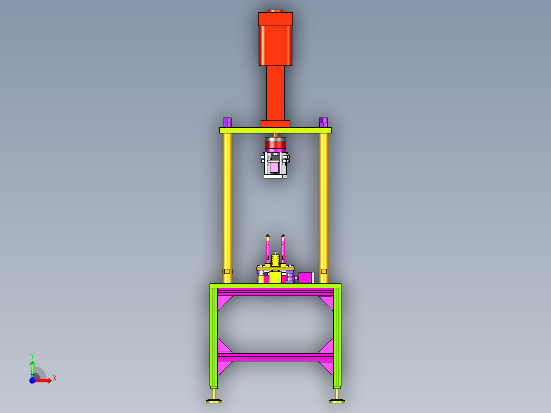 电机转子压入机前视图