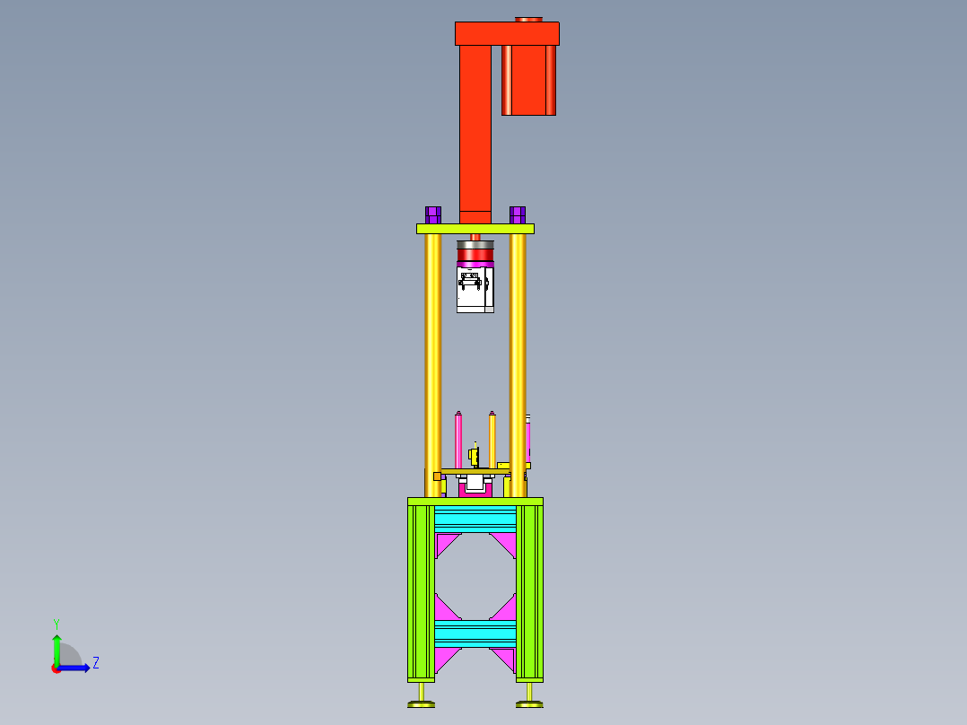 电机转子压入机左视图