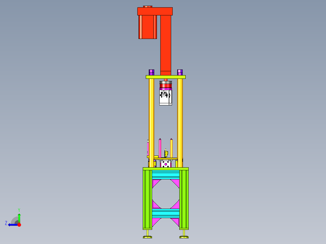 电机转子压入机右视图