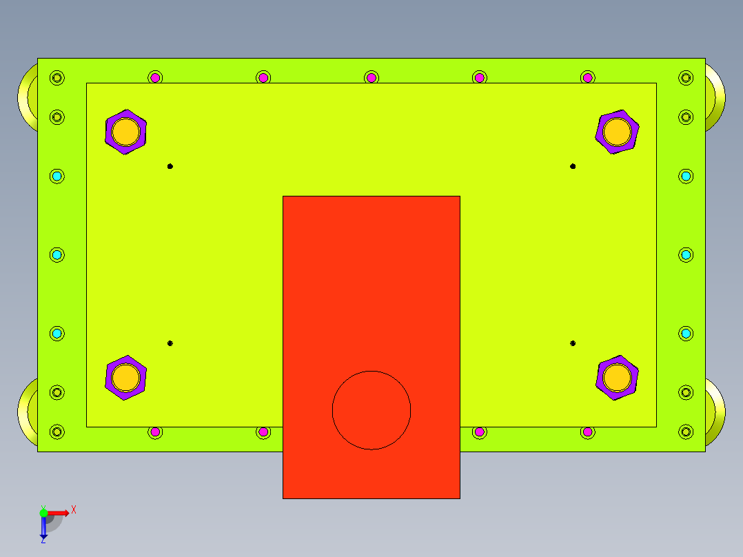 电机转子压入机俯视图