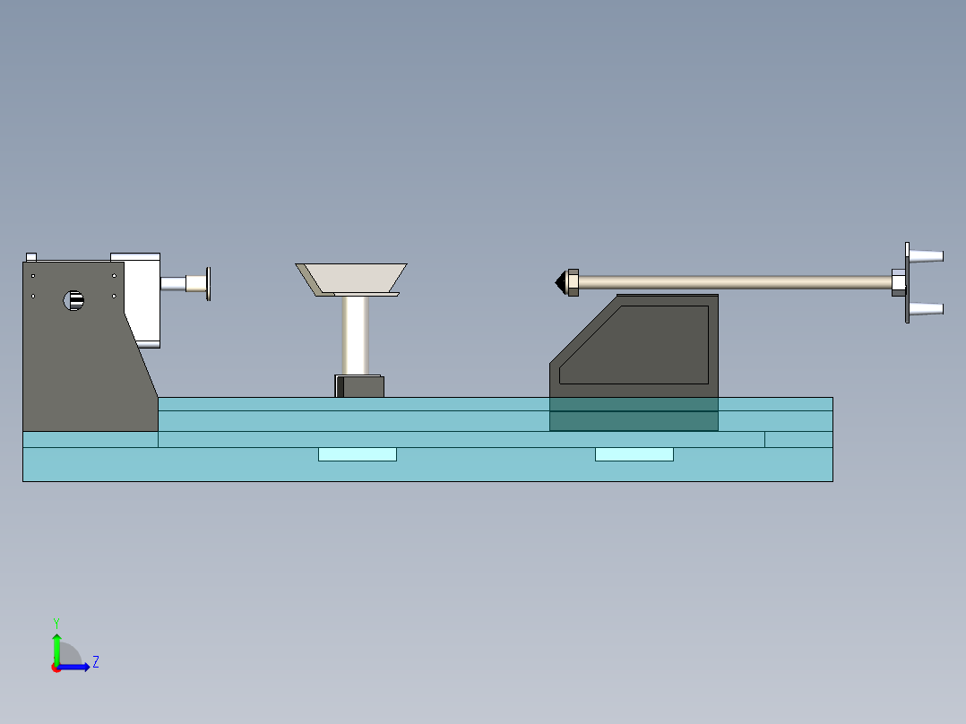 B2004565-木工车床左视图