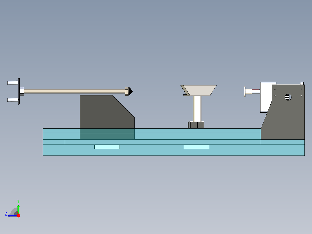 B2004565-木工车床右视图
