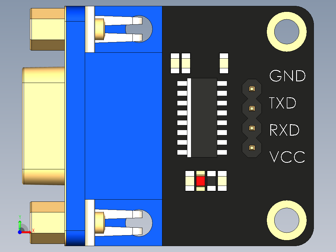 接插件(120)前视图
