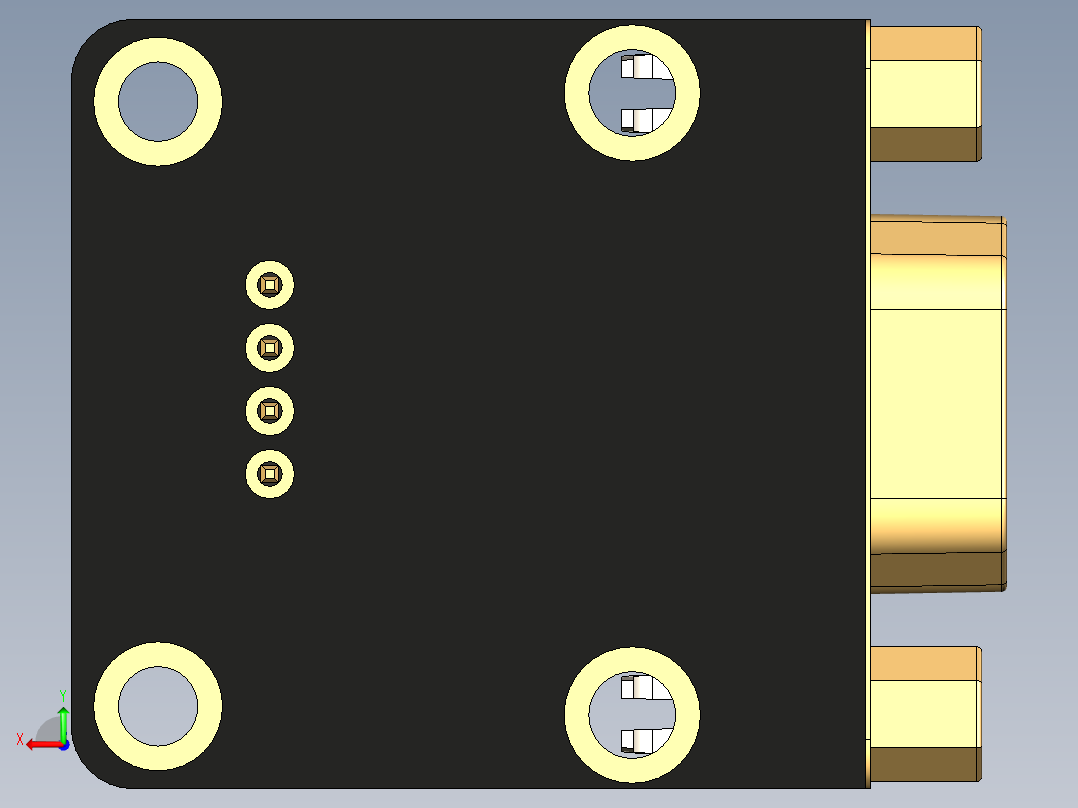 接插件(120)后视图