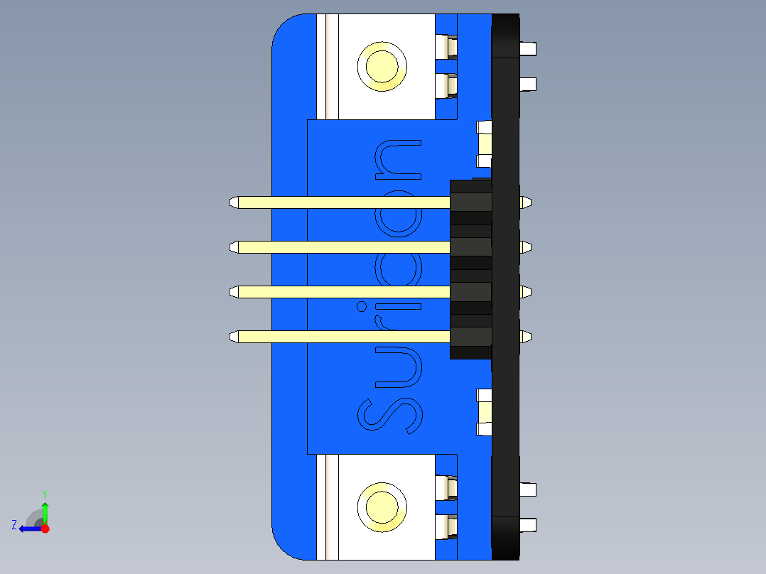 接插件(120)右视图
