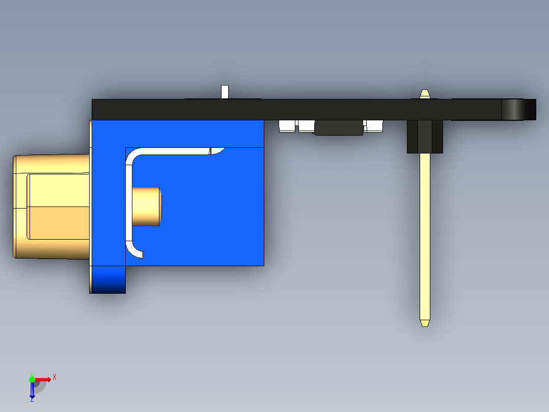 接插件(120)俯视图