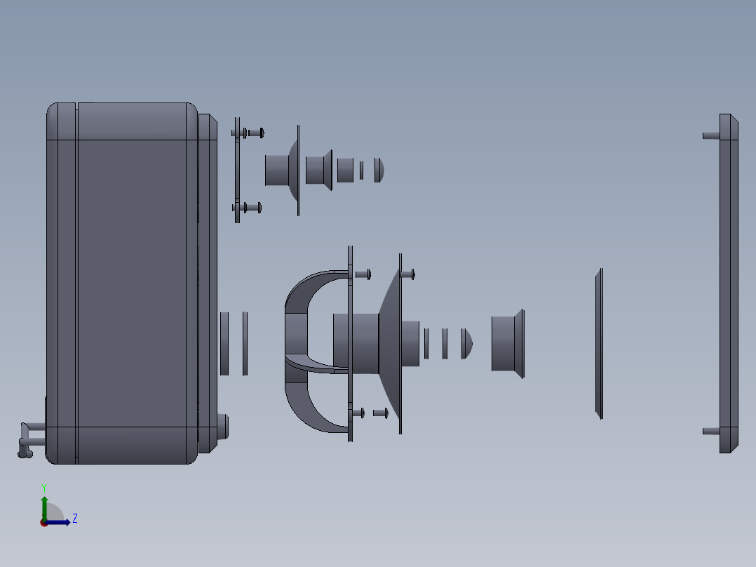 扬声器、喇叭(42)左视图