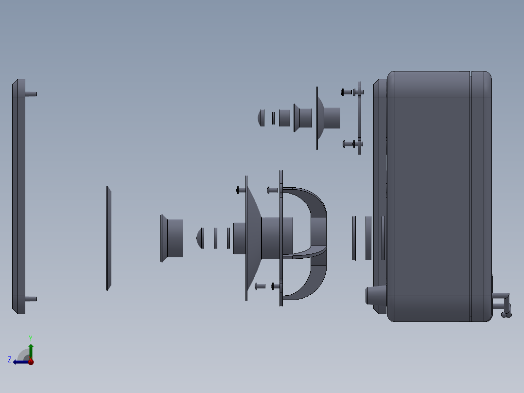 扬声器、喇叭(42)右视图