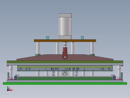 YX-5830 汽车内饰件热压成型机前视缩略图