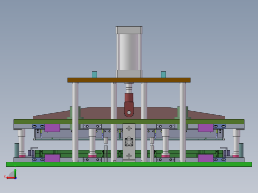 YX-5830 汽车内饰件热压成型机后视缩略图