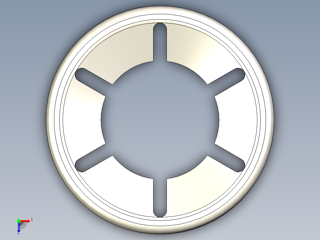 B2005231-星锁推入式紧固件俯视图