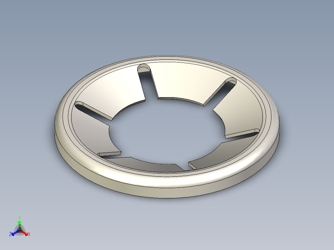 B2005231-星锁推入式紧固件正等轴测图