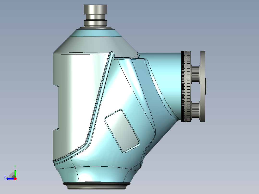 建筑工程水平仪右视图