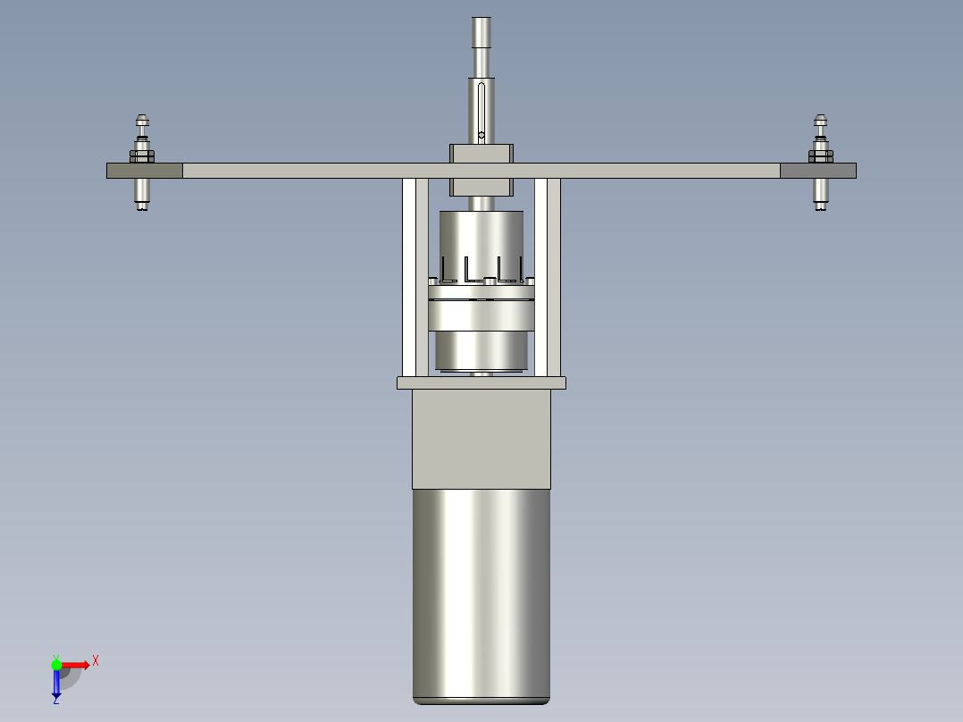 油塞旋紧装置俯视图
