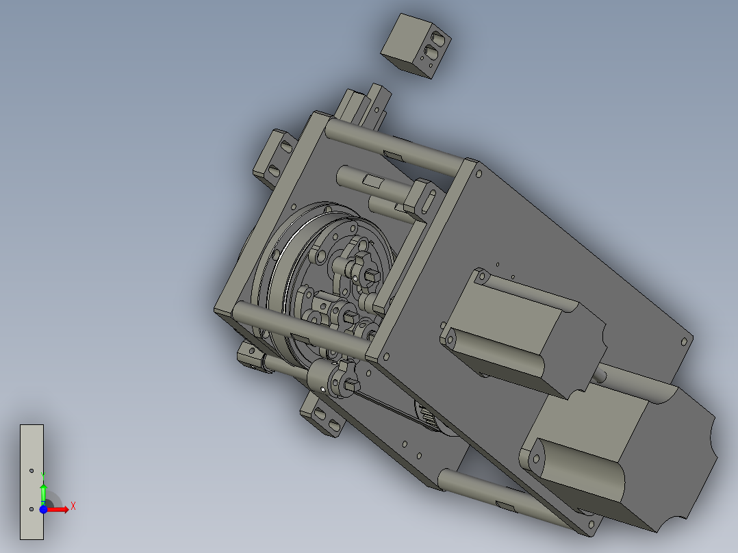 E芯包胶部分前视图
