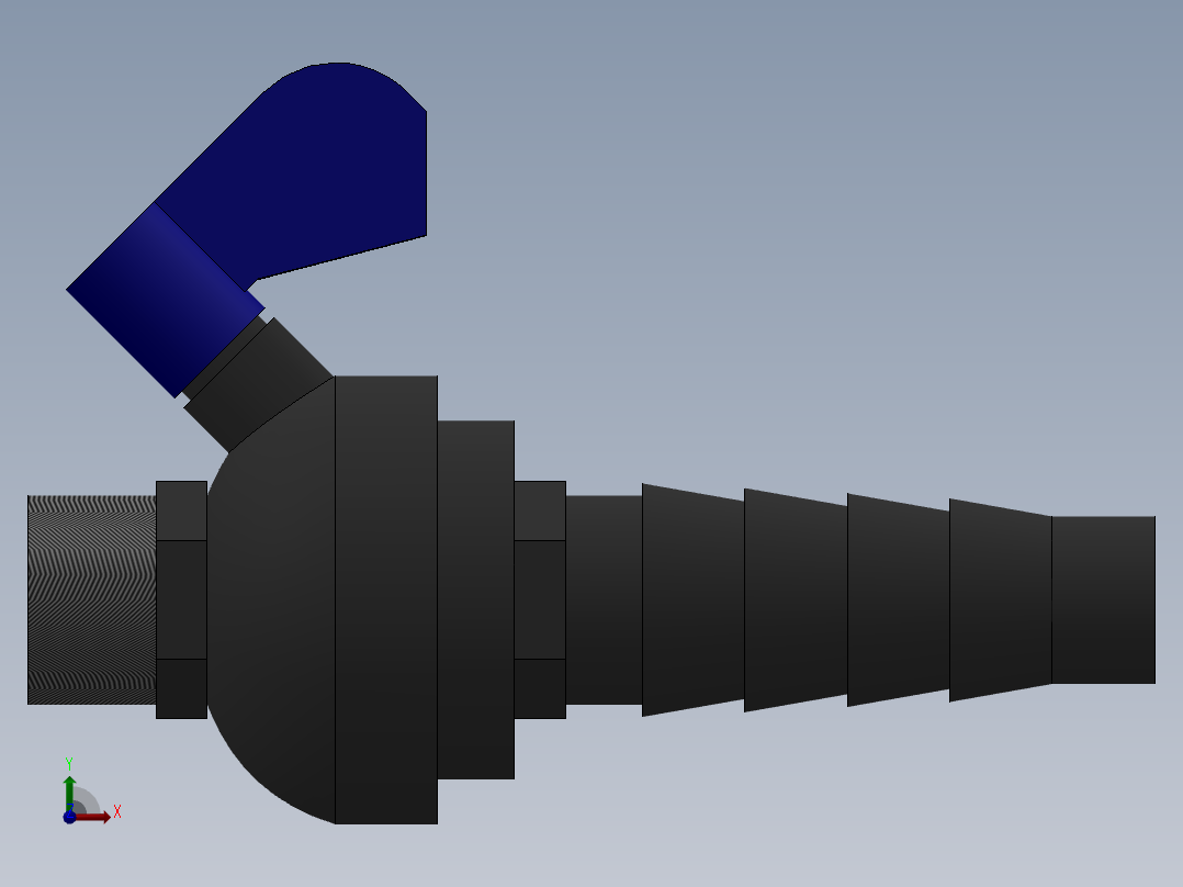 取样阀(Labcock Ball Valve)前视图