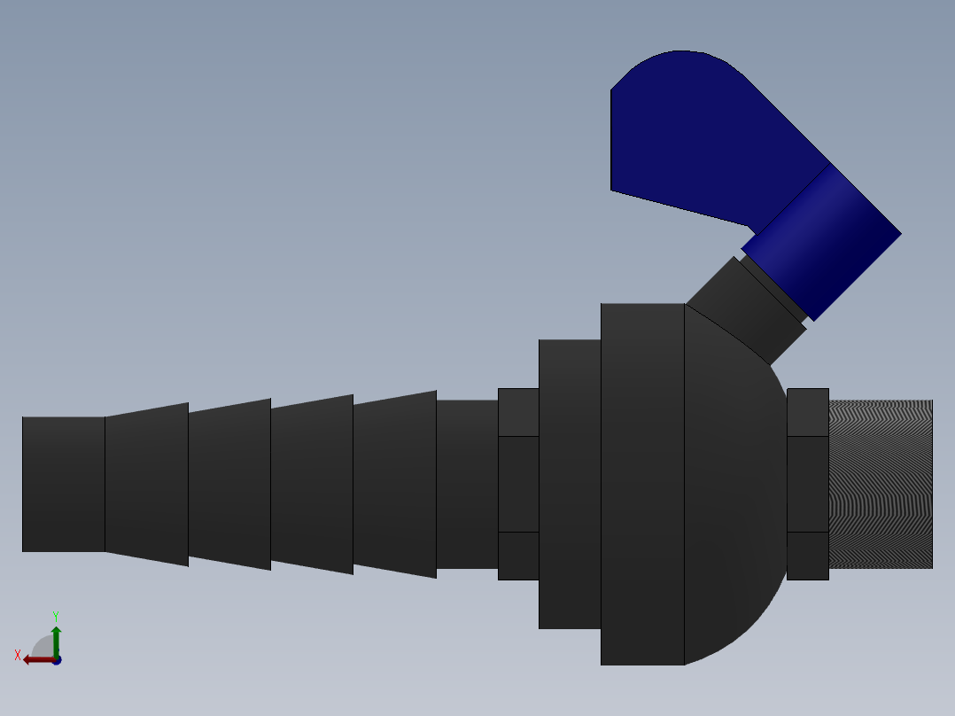取样阀(Labcock Ball Valve)后视图