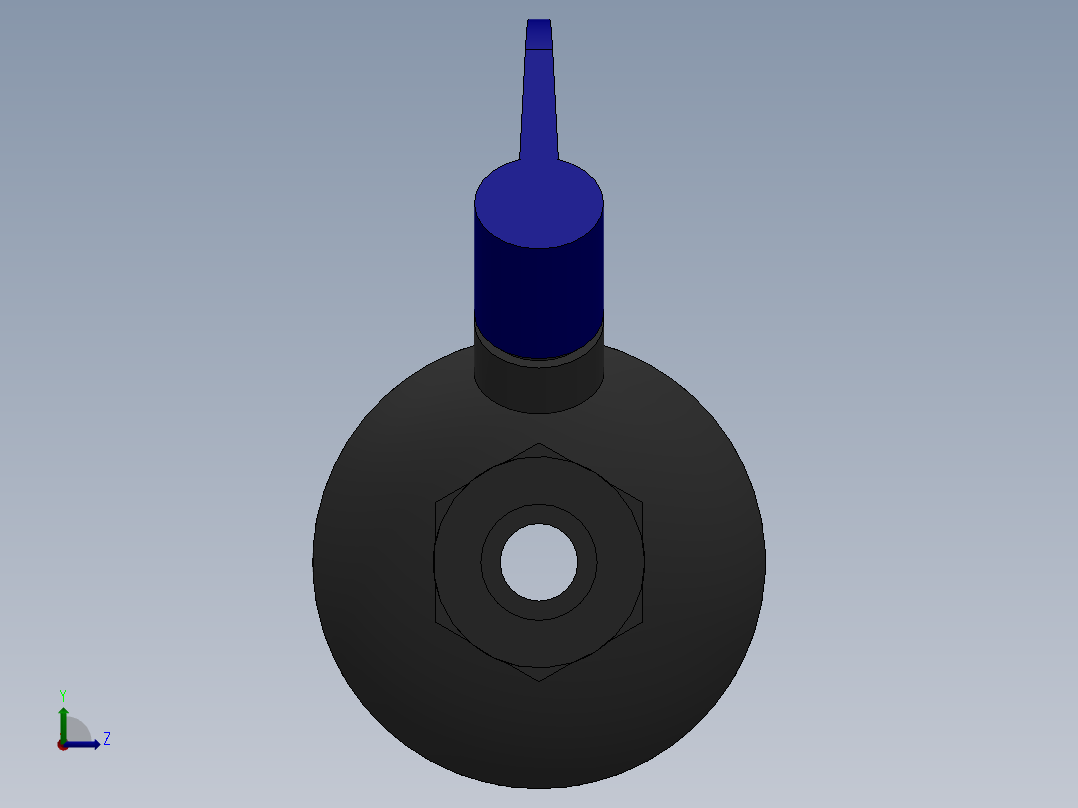 取样阀(Labcock Ball Valve)左视图