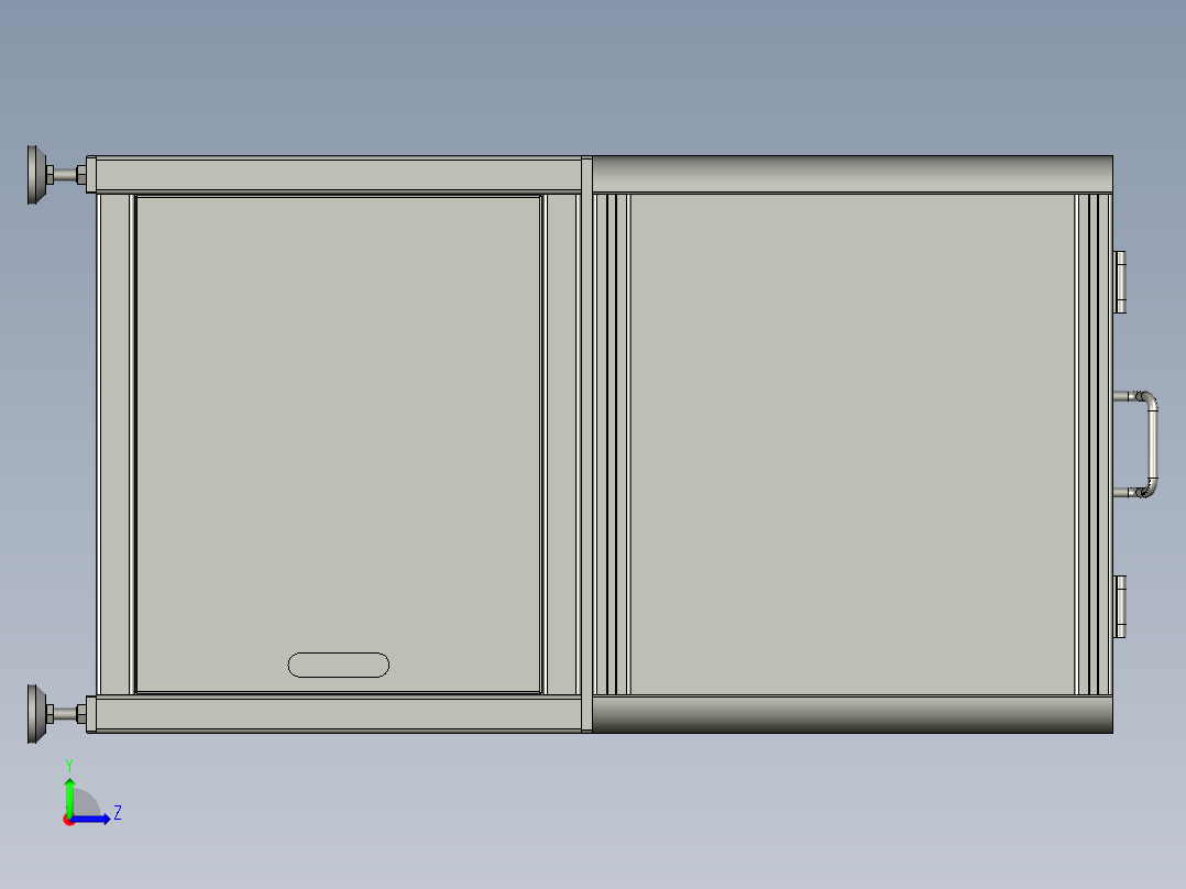 上料震动盘总成左视图