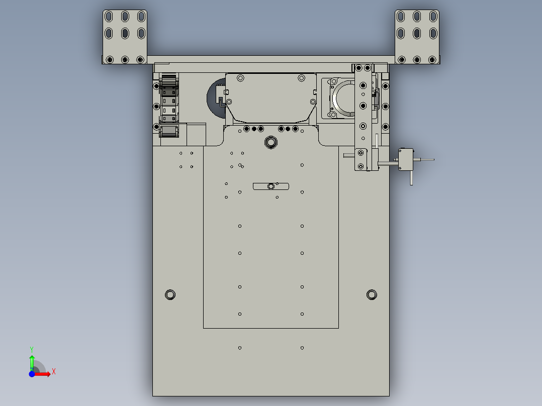 顶升机构前视图