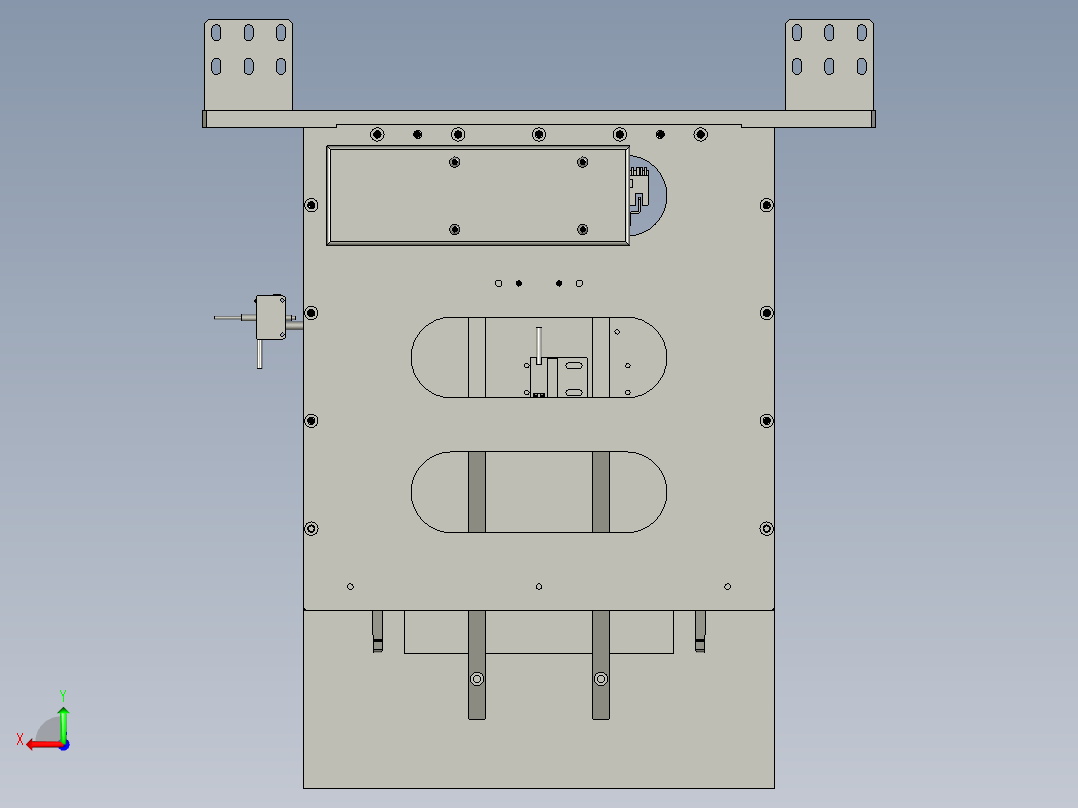 顶升机构后视图