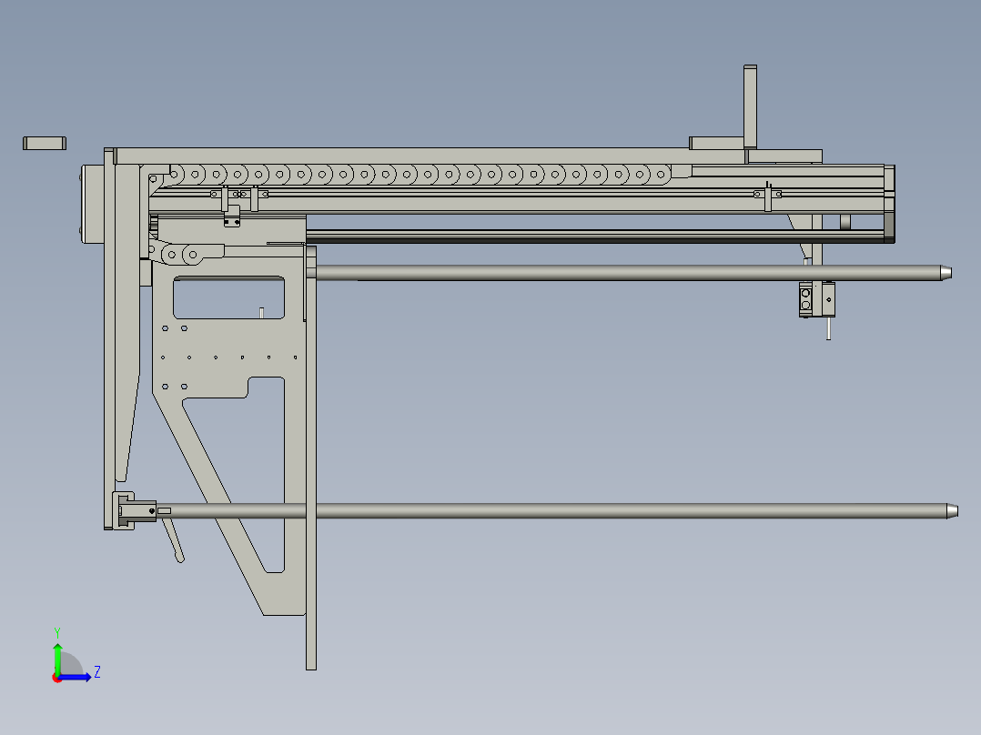 顶升机构左视图