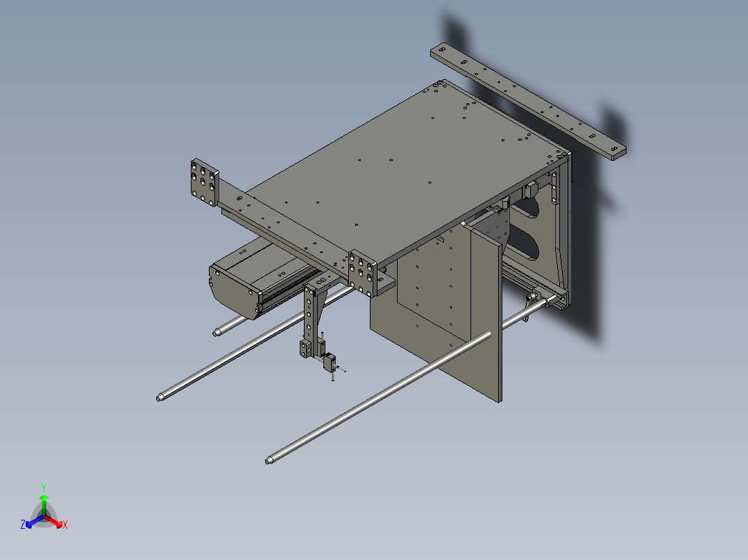 顶升机构正等轴测图