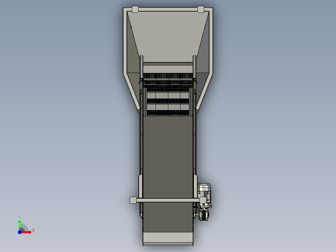 食品加工用油炸机-dtk前视图